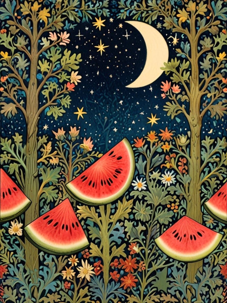 William Morris Watermelon Night
