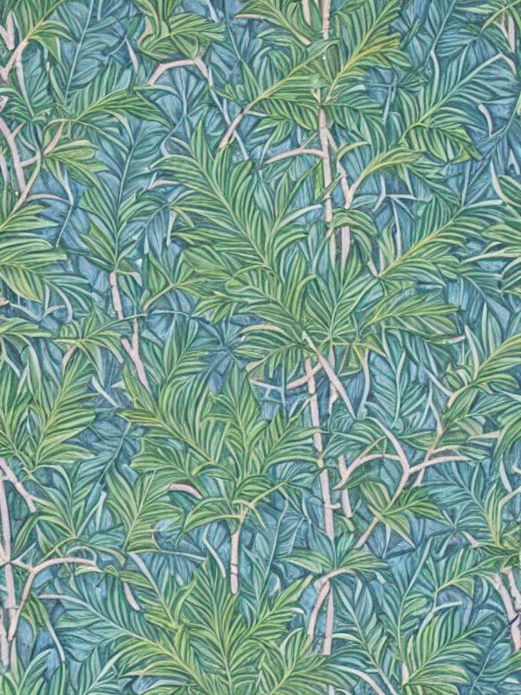 Monkey Puzzle Tree 2 tree Vintage Botanical