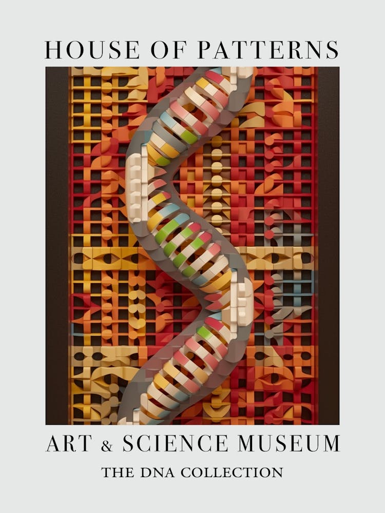 Dna Art Abstract Painting 17 House Of Patterns