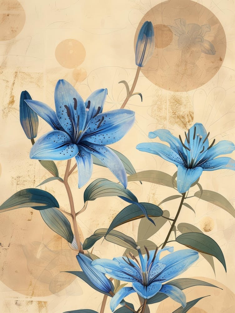 Blue Lilies 2