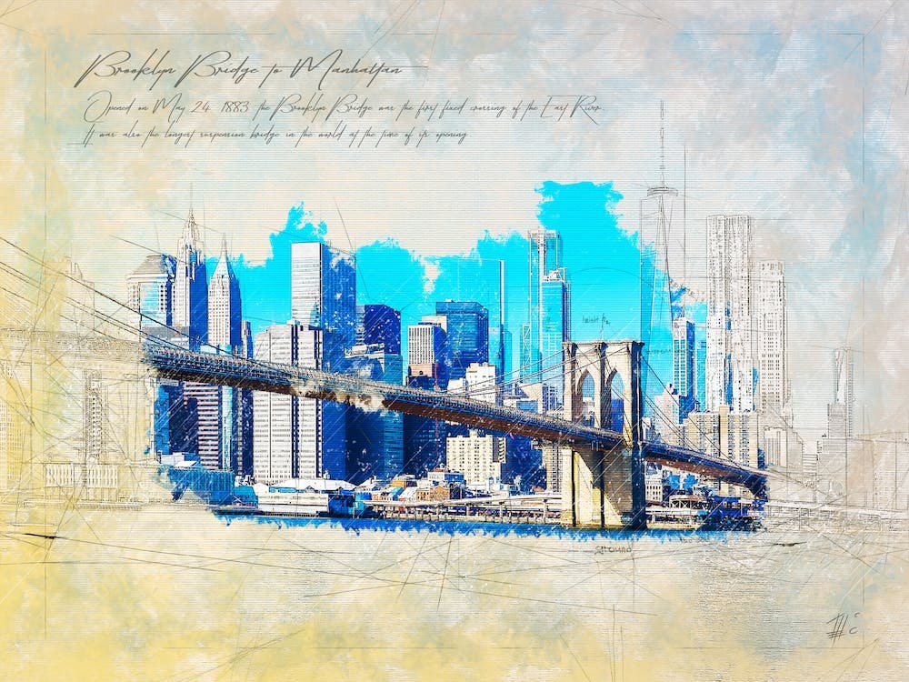 Brooklyn Bridge To Manhattan