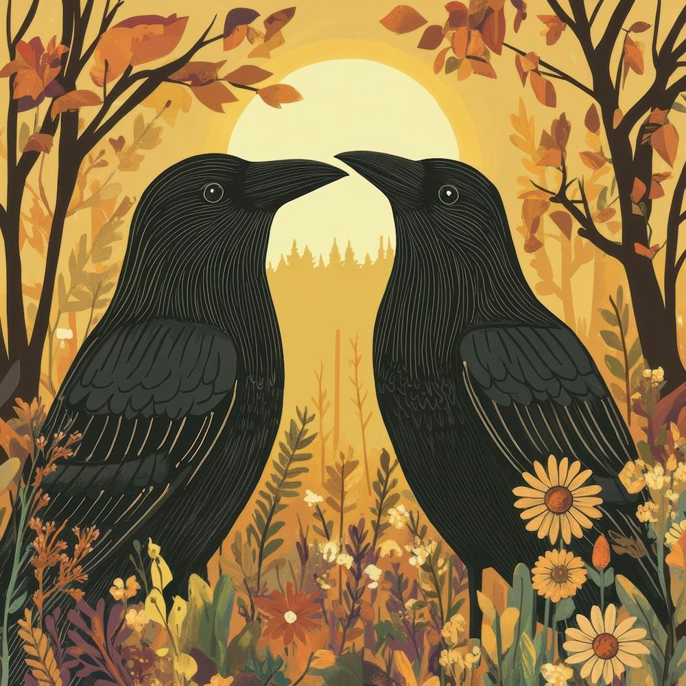 Crows In Autumn 1