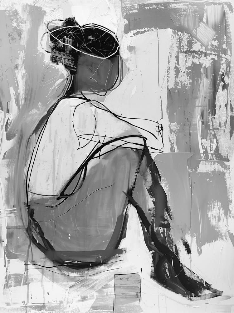 Black And White Portrait Of A Woman 8