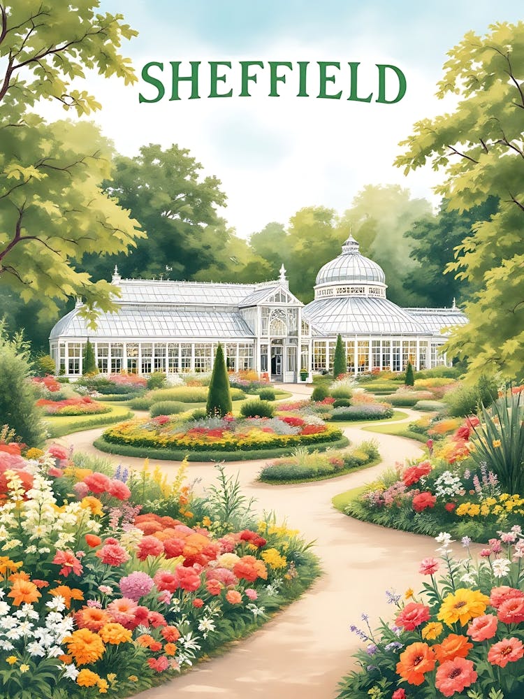 Sheffield Retro Vintage Travel V 05