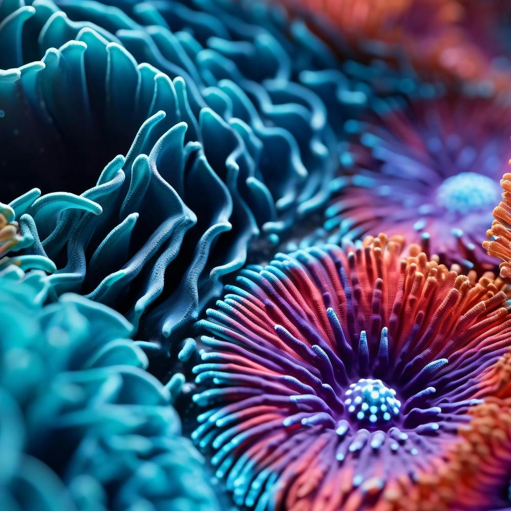 Close Up Of Colorful Flowers