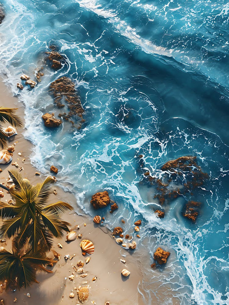 Aerial Beach Scene