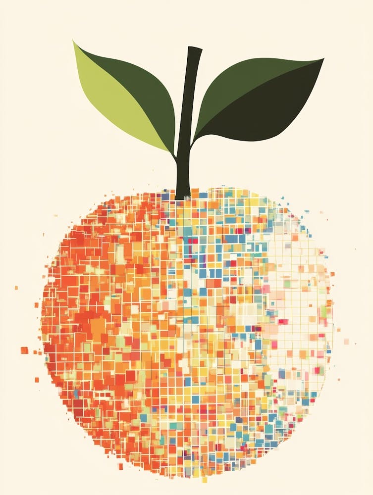 Pixelated Orange