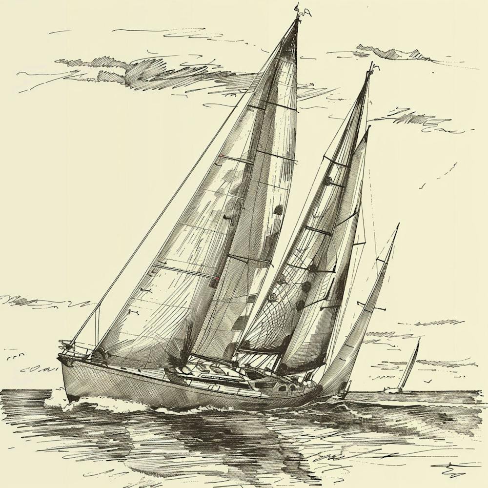 Sailboat Drawing