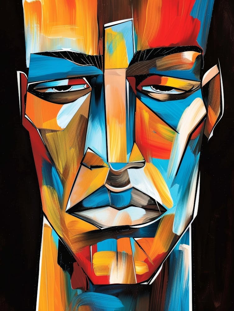 Abstract Man Canvas Print