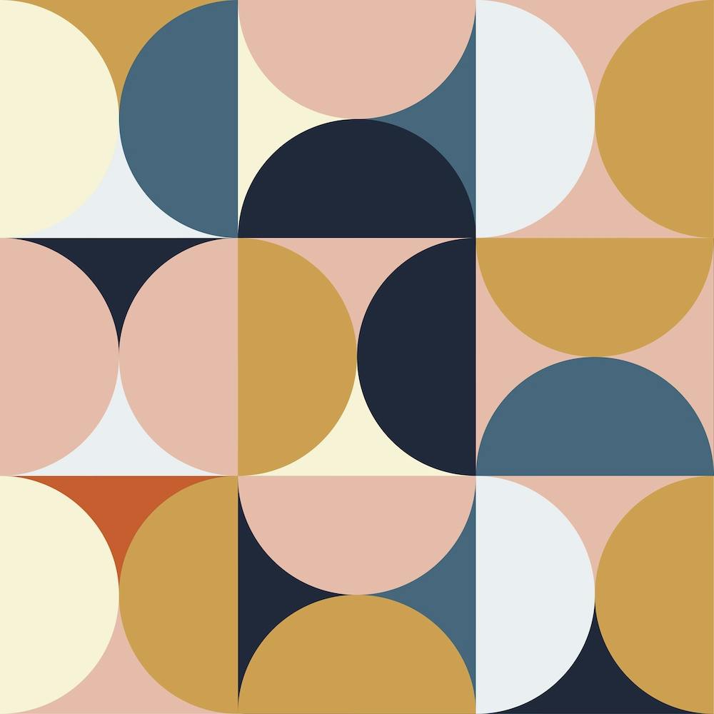 Mid Century 7 Square