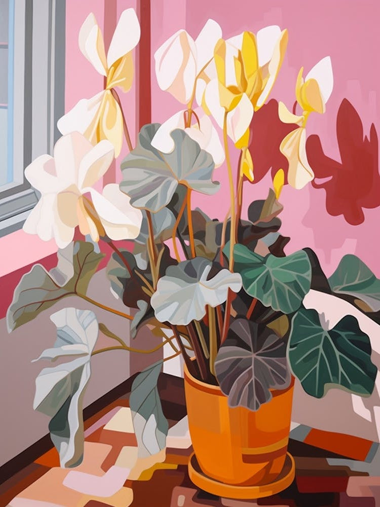 Cyclamen 3 Flower Painting