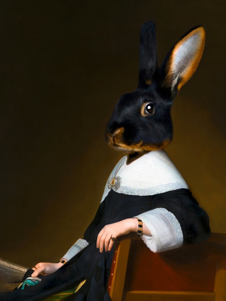 Lady Madonna The Rex Bunny Pet Portraits
