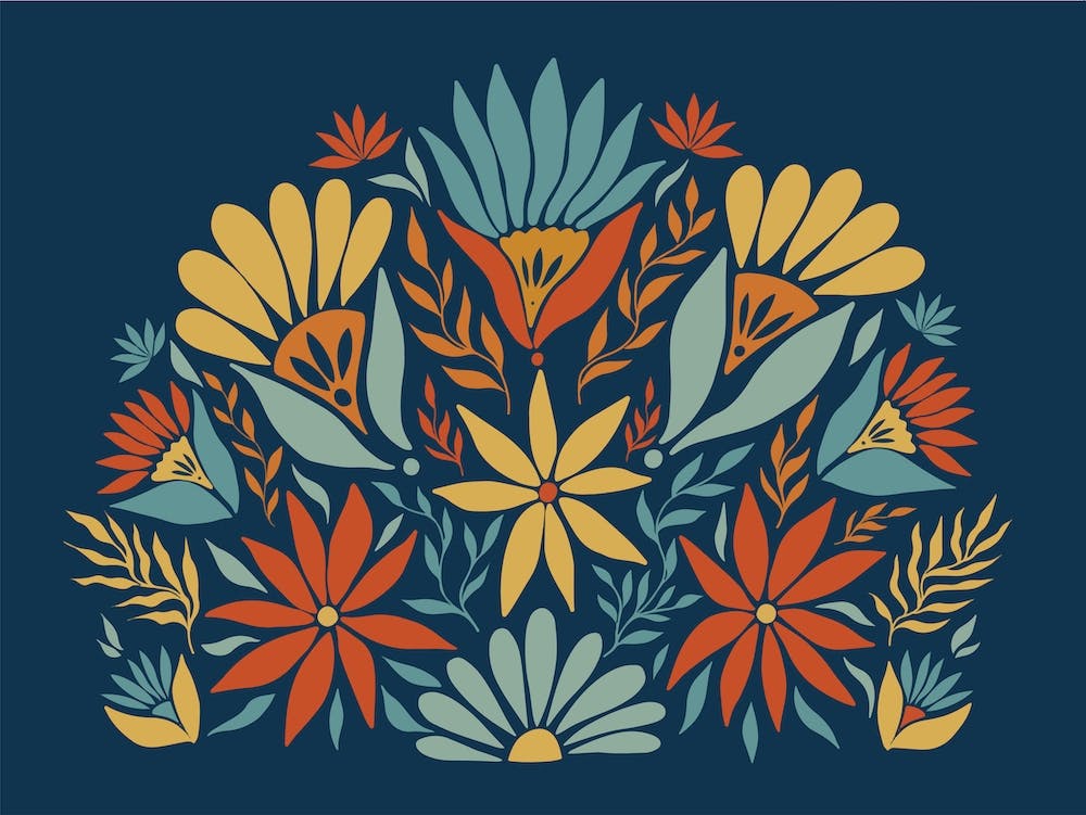 Bohemian Bloom   Blue