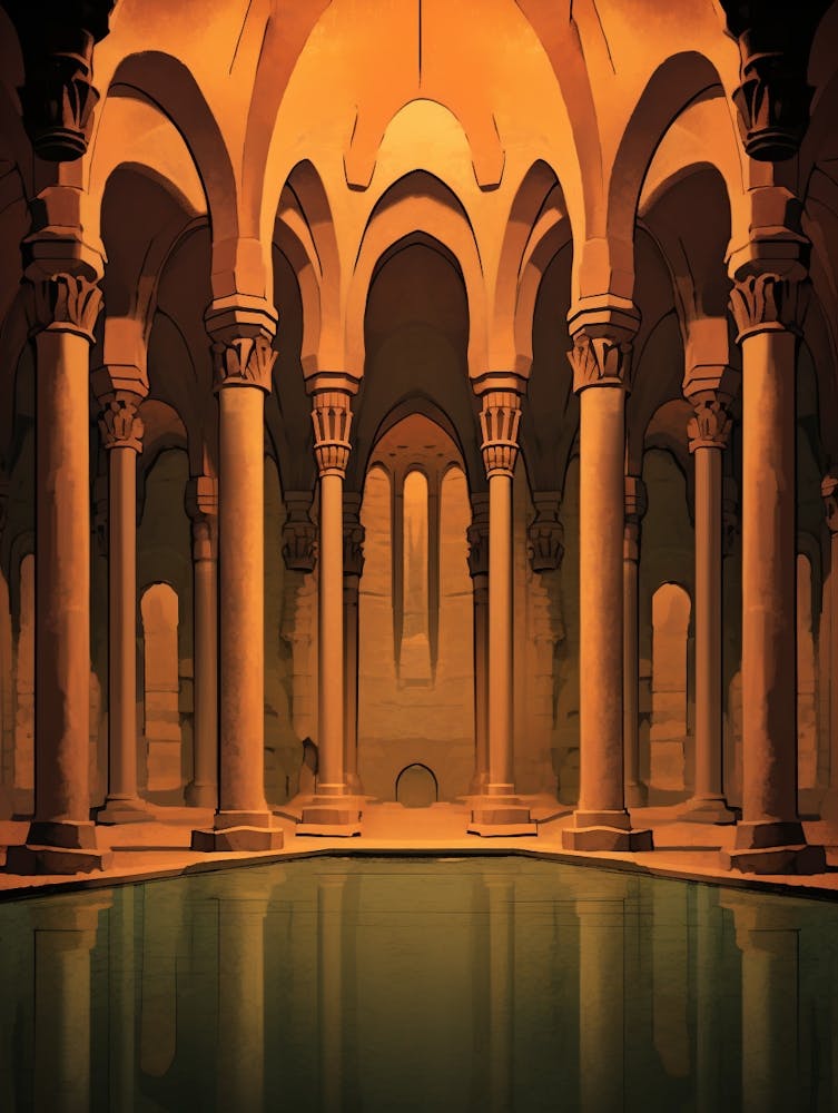 Basilica Cistern Yerebatan Sarnıcı Moderne Pixelkunst 1