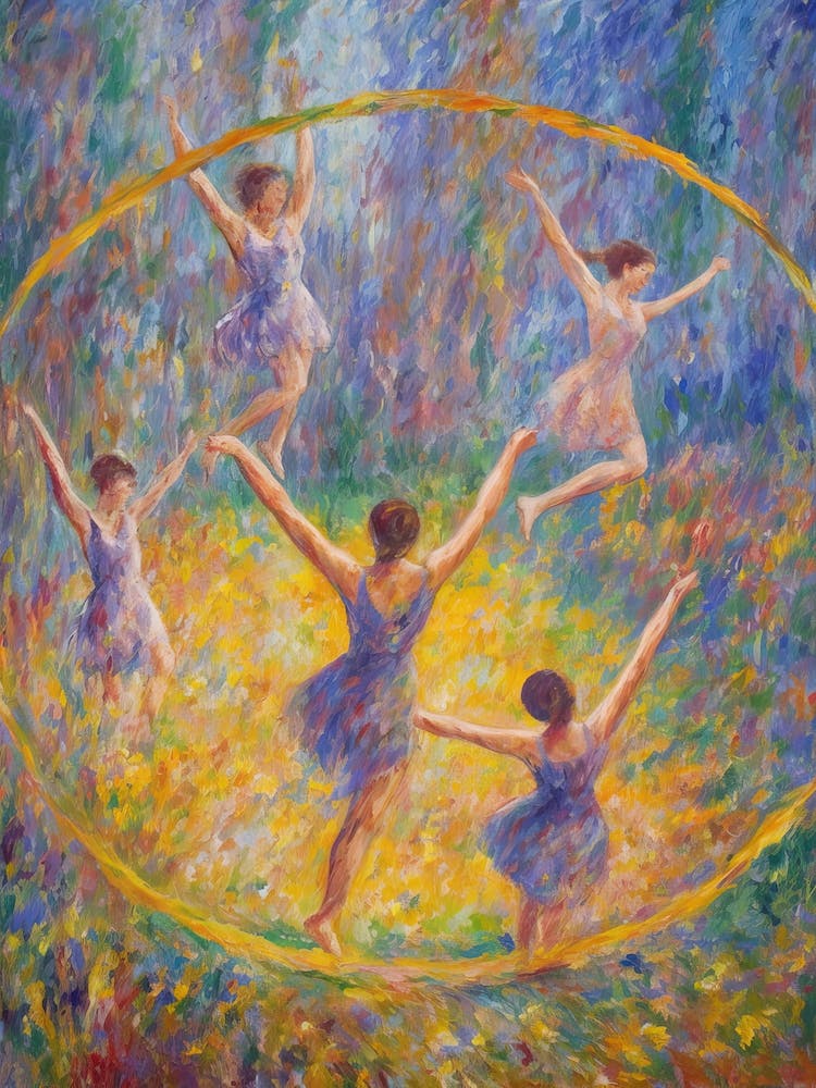 Gymnastics In The Style Of Monet 1