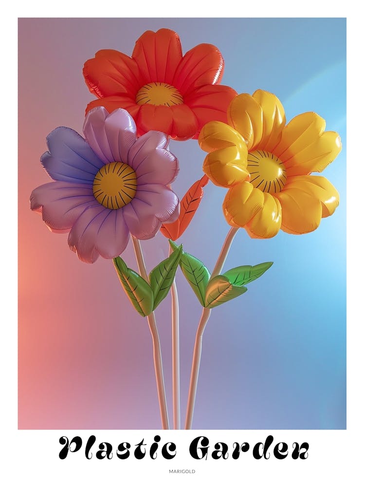 Dreamy Inflatable Flowers Poster Marigold 1