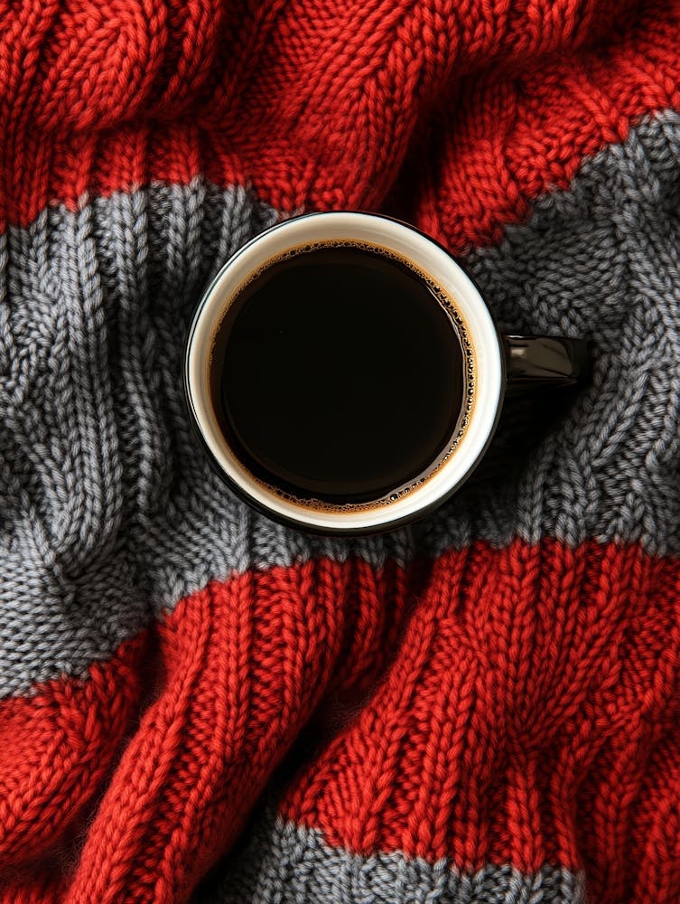 Cup Of Coffee On A Blanket 1