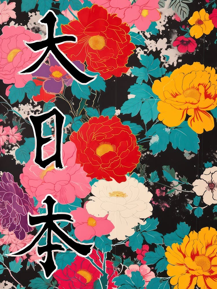 Hokusai Great Japan Poster Japanese Floral  22