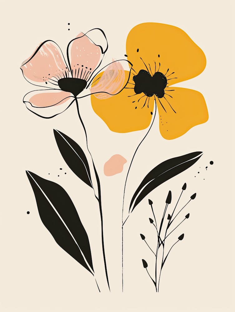 Flowers And Leaves