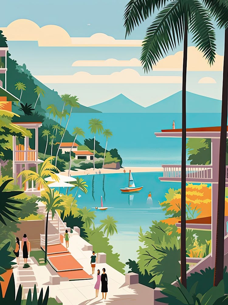 Phuket, Thailand, Graphic Illustration 4
