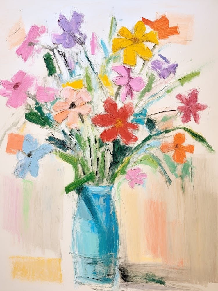 Flower Painting Fauvist Style Phlox 3