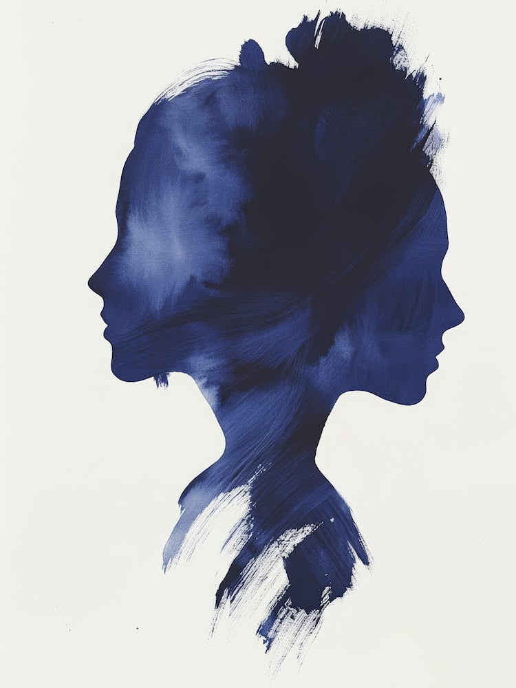Silhouette Of Two Women