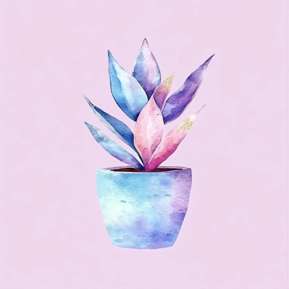 Watercolor Plant