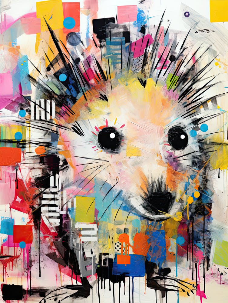 Wild at Heart: Urban Hedgehog in Basquiat Art
