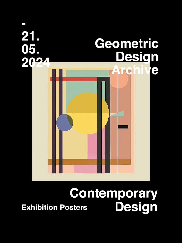 Geometric Design Archive Poster 63