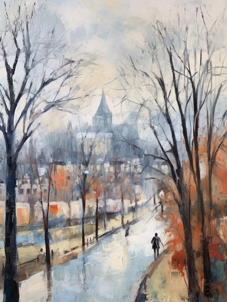 Winter City Park Painting Regents Park London 2