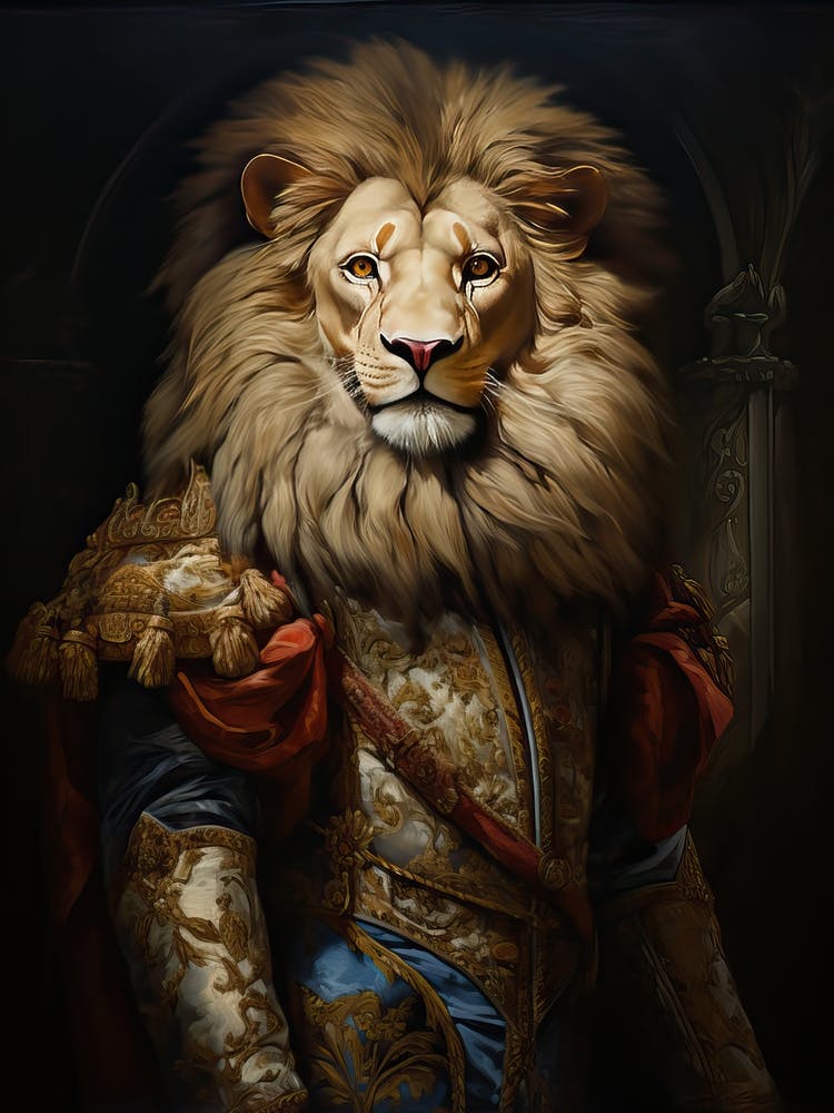 Lion Art Painting Baroque 3