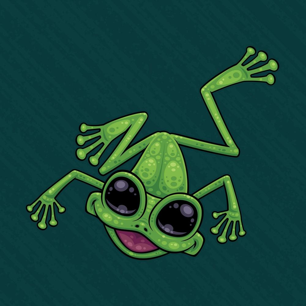 Glücklicher Grüner Laubfrosch