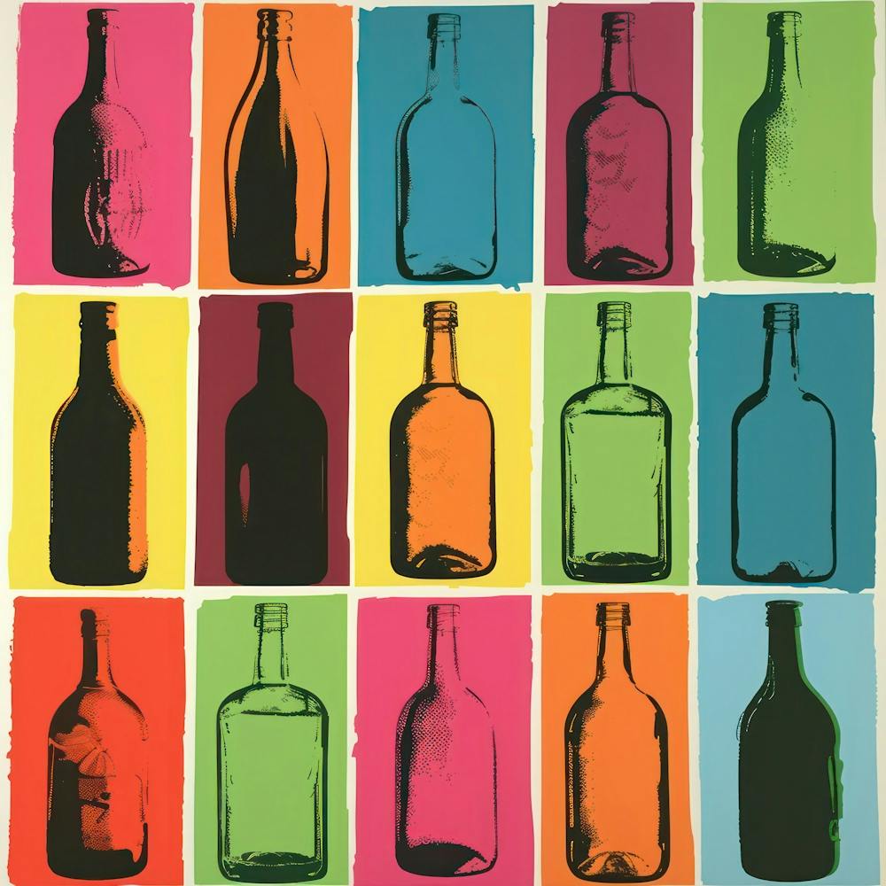 Bottles Pop Art 4