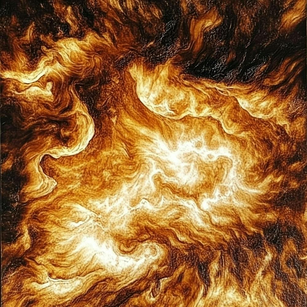 Fire Metal Print Art