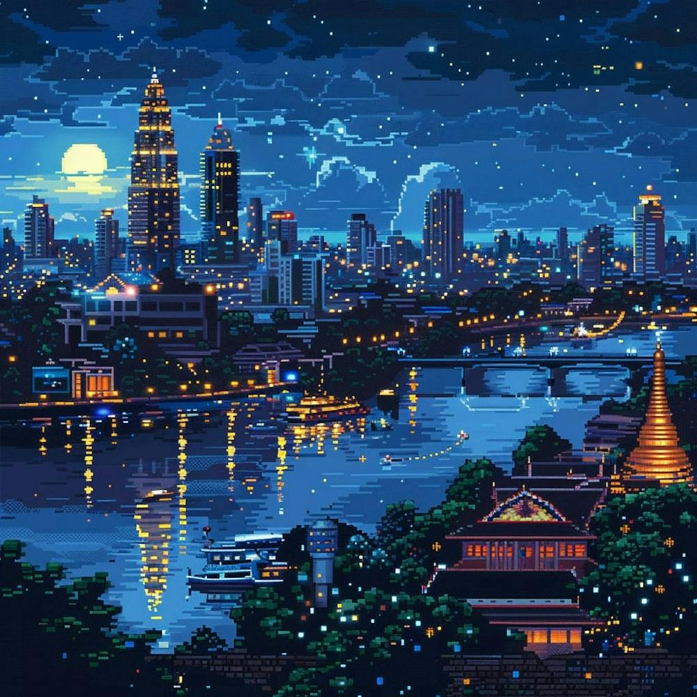 Cityscape At Night