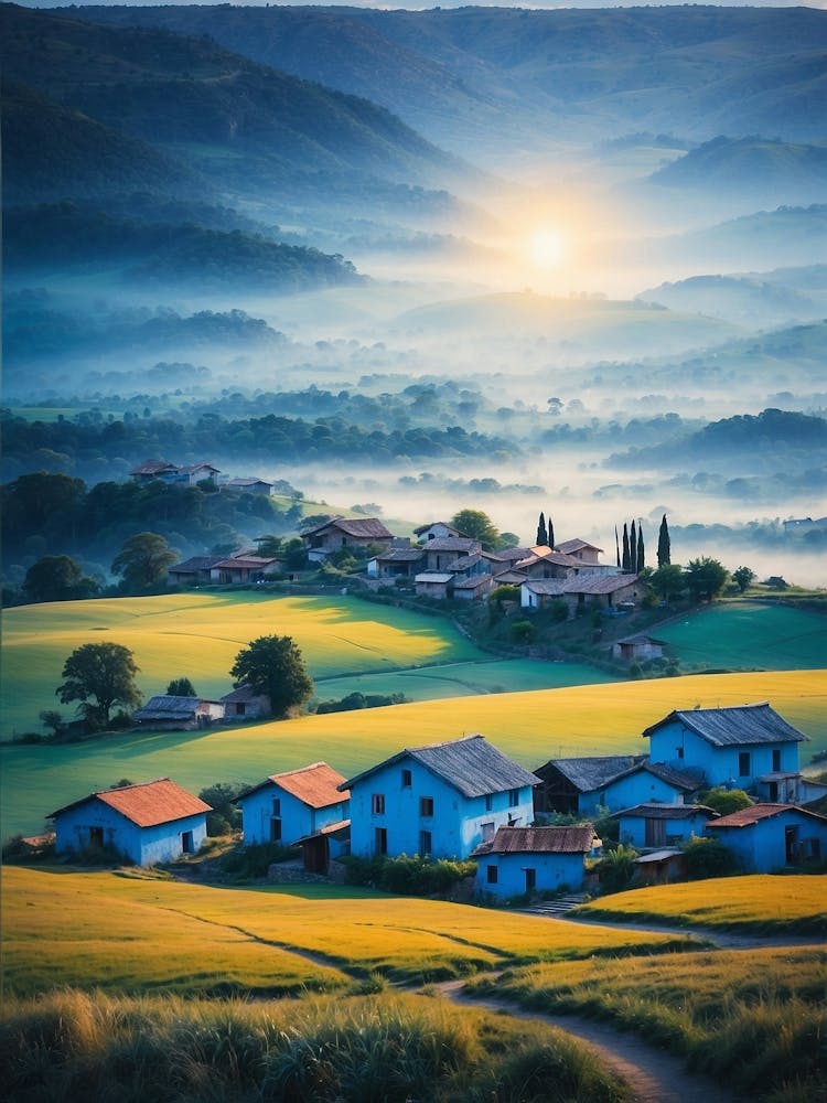 Sunset In Tuscany