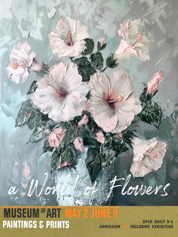 Eine Welt der Blumen, Van Gogh Ausstellung Hibiskus 4