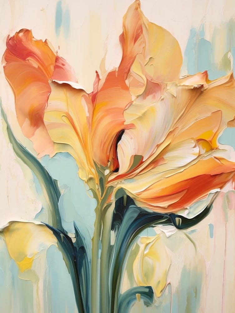 Fall Flower Painting Tulip 4
