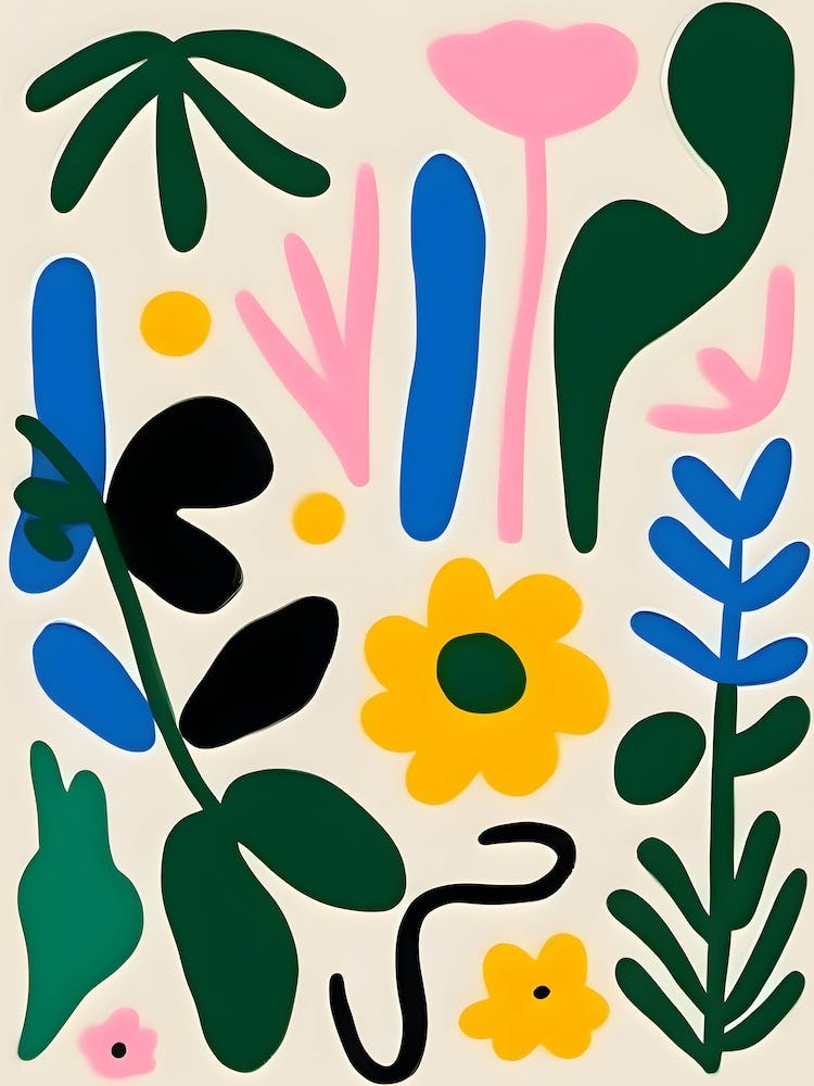 Modern  Abstract Flower Market 2