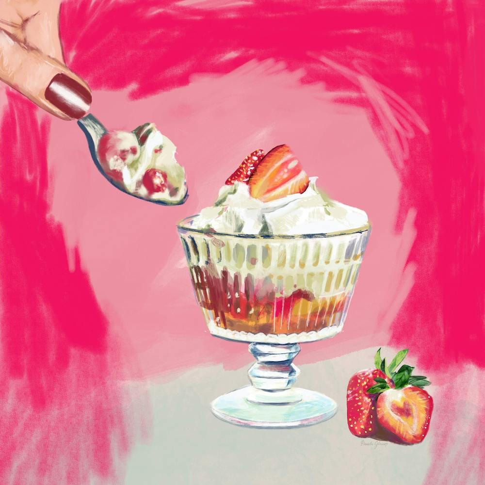 Trifle With Strawberries