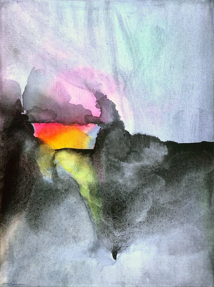 Below, Watercolor