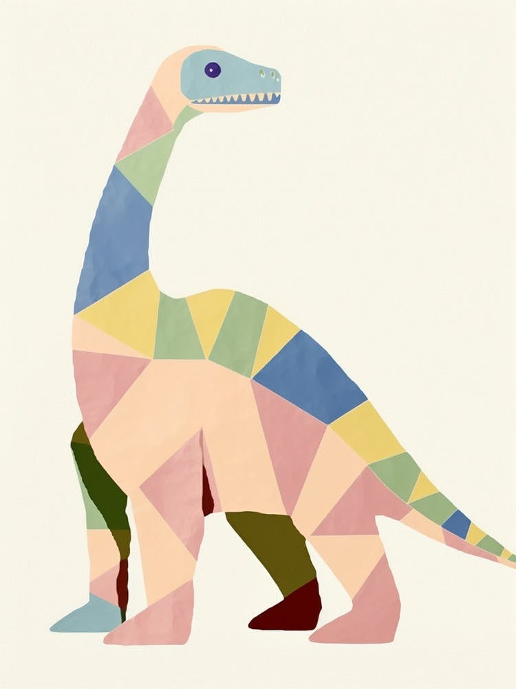 Nursery Dinosaur Art Iguanodon 2