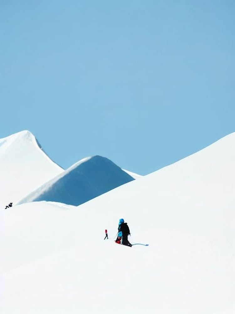 Appi Kogen, Japan Minimalistisches Skifahren Poster