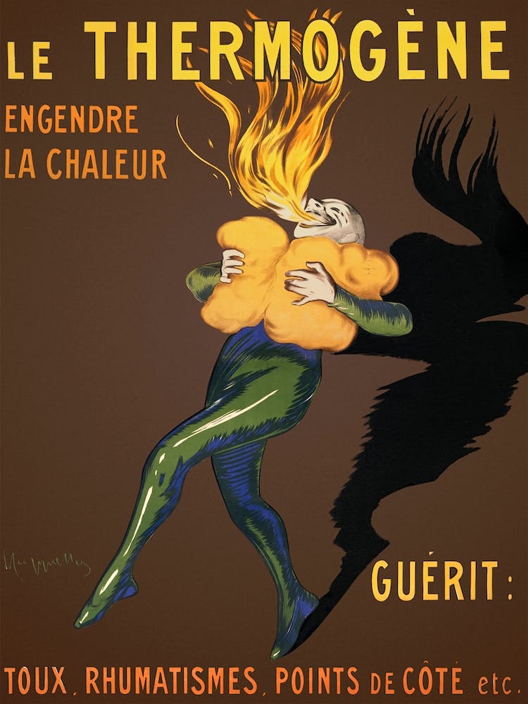 The Thermogene Generates Heat And Cures Cough, Rheumatism, Rib Stitches, Leonetto Cappiello