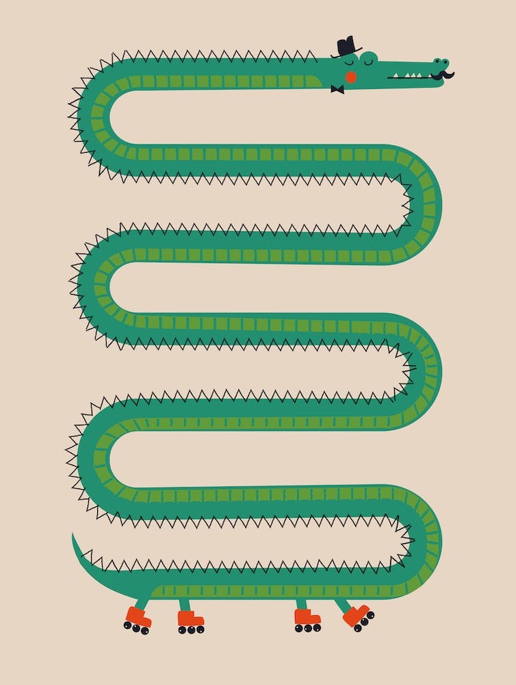 Crocodile Abstract