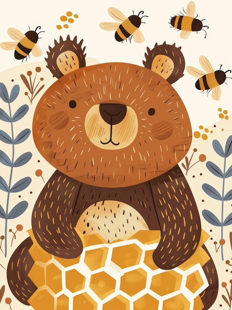 Bees And A Bear