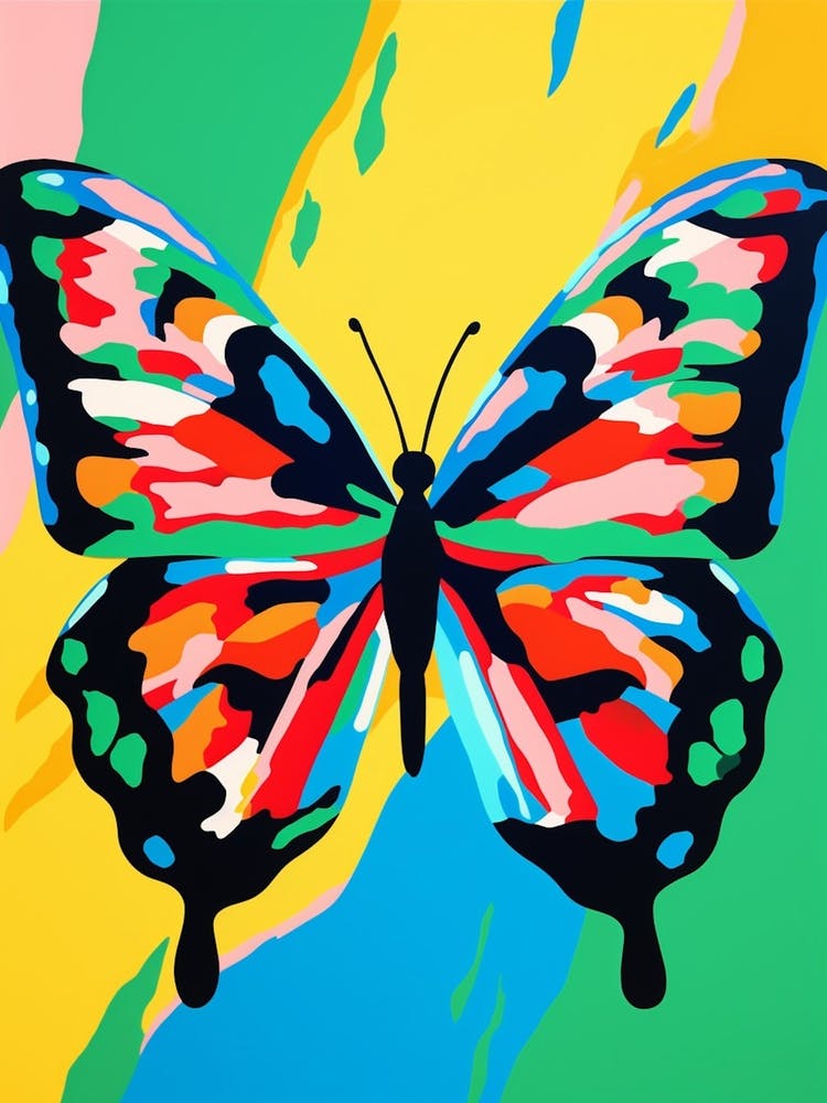 Pop Art Malachite Butterfly 4
