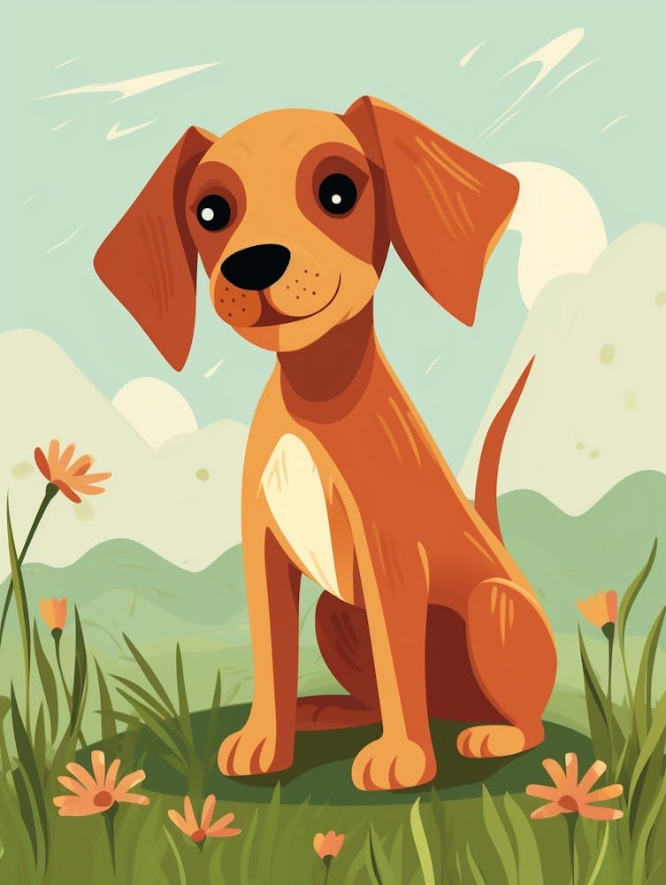 Baby Animal Illustration  Puppy 2