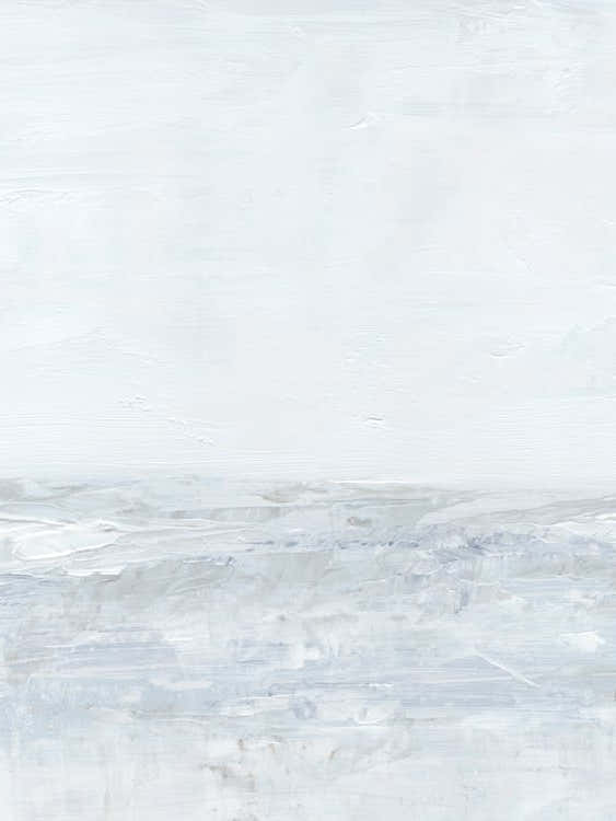 Calming - Modern Abstract Coastal Water Ocean Landscape Painting Wall Art