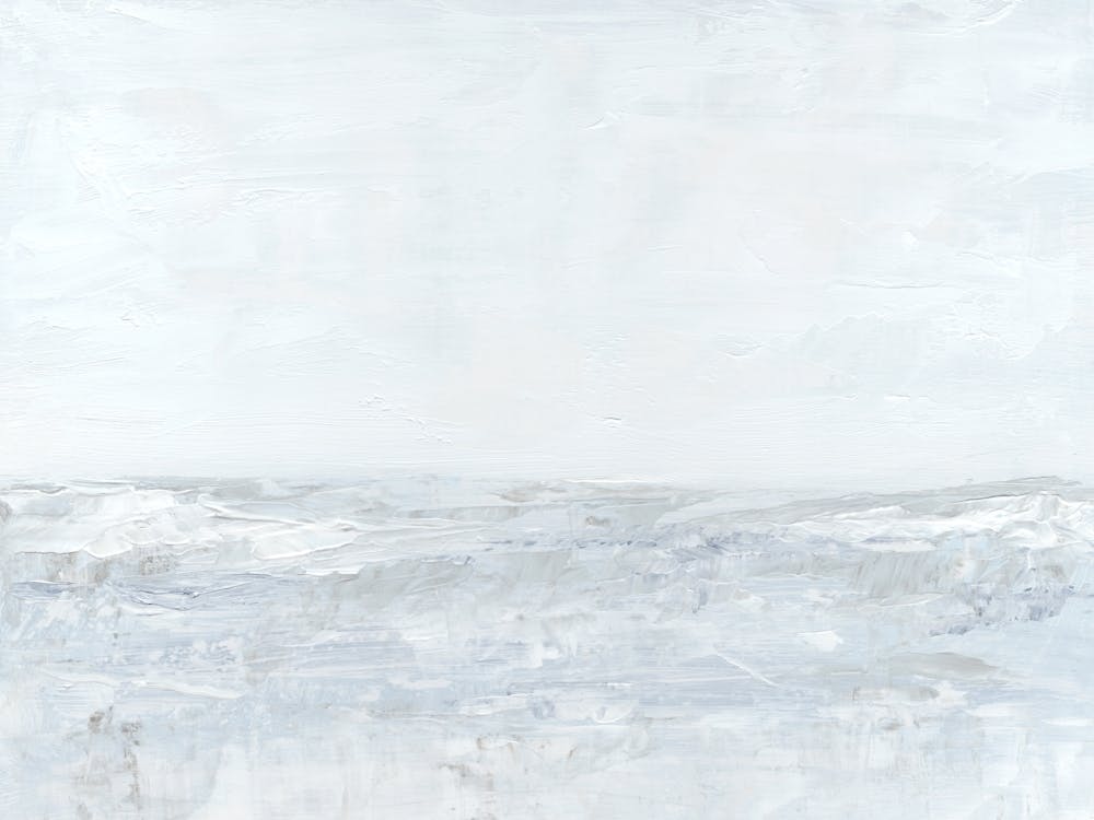 Calming - Modern Abstract Coastal Water Ocean Landscape Painting Wall Art